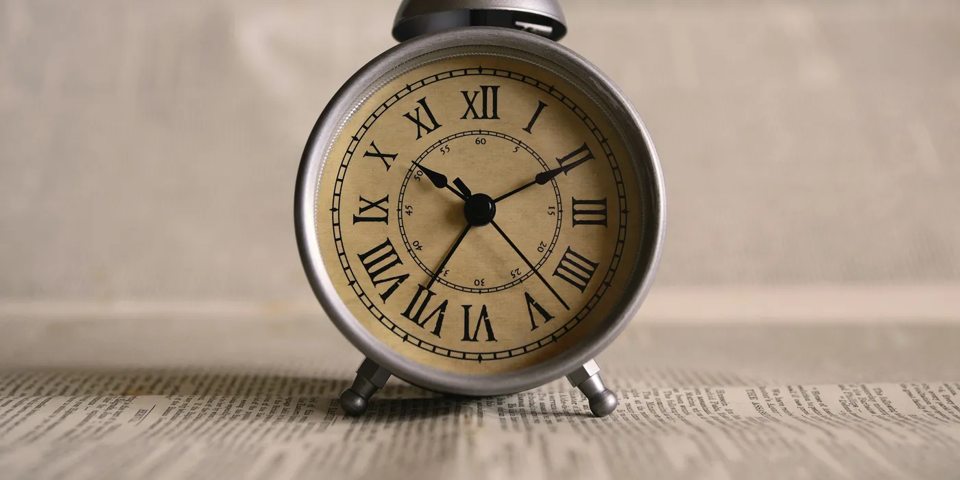 A classic alarm clock